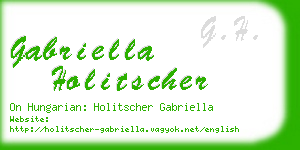 gabriella holitscher business card